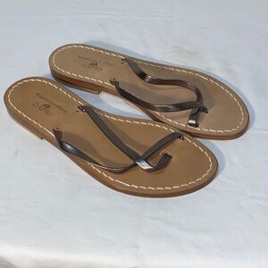 Ragozzino Shoes Capri Women's Bronze Sandals Thongs Size 37/6.5-7